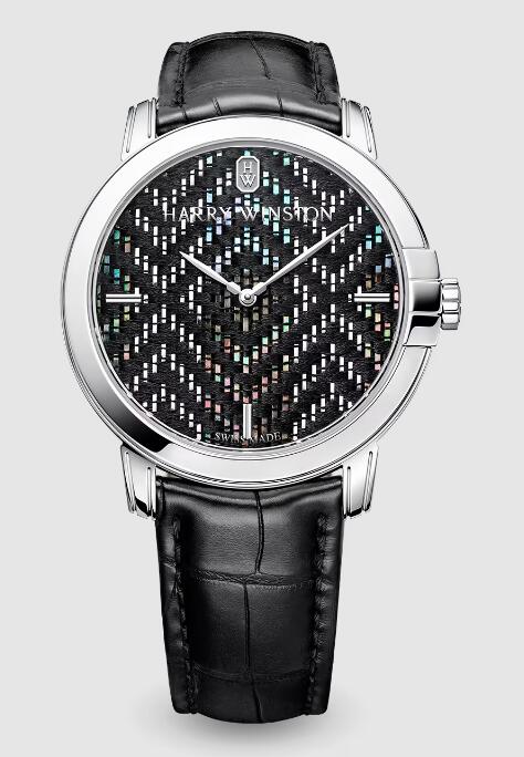 Best Harry Winston Midnight Precious Weaving Automatic 42mm MIDAHM42WW002 Replica Watch